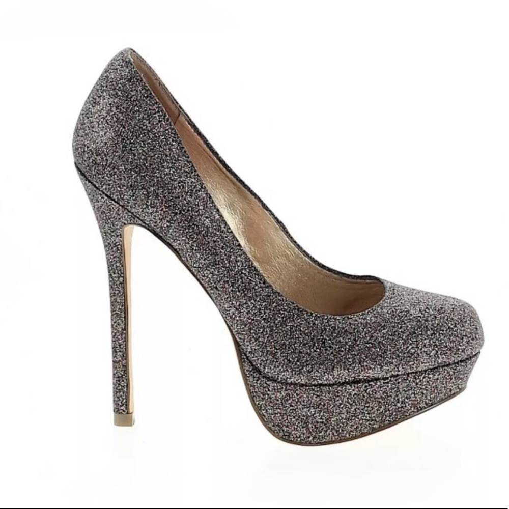 Betsey Johnson Glitterati Platform Glitter Heels